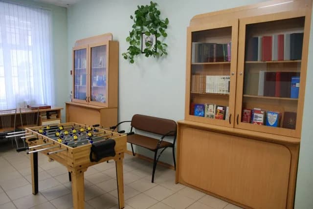 Комната с настольным футболом в общежитии № 18 СПбГУ